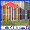 Design de moda PVC revestido e galvanizado casa colorida cerca paliçada decorativa